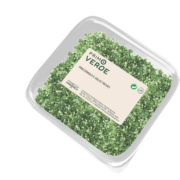 Confezione Prezzemolo e aglio tritati Primoverde